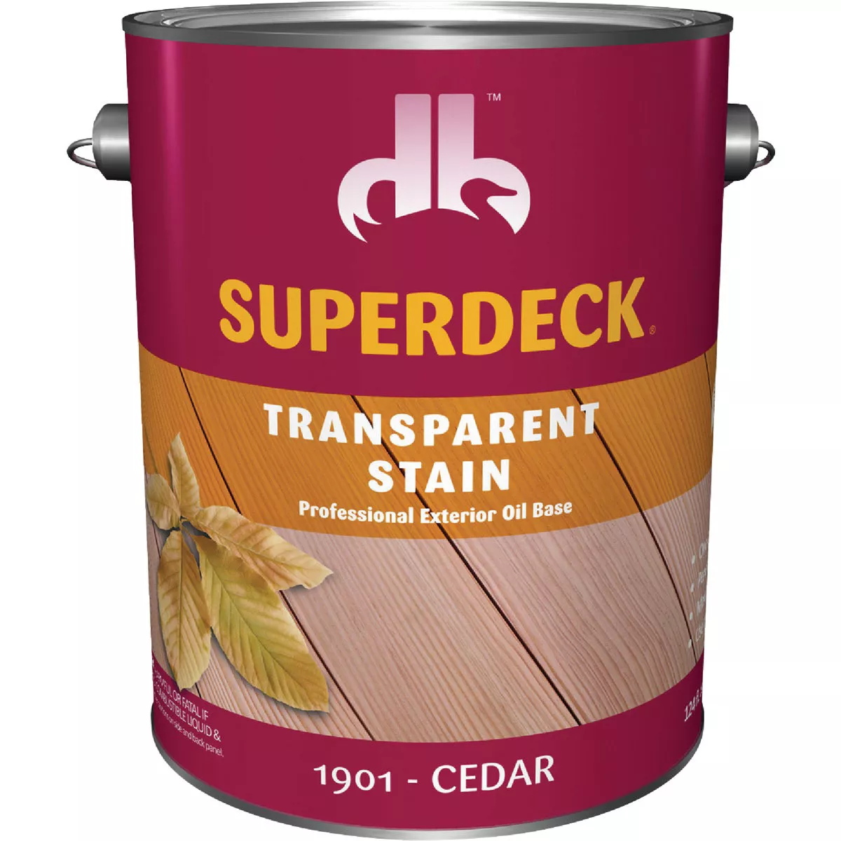 Duckback SUPERDECK Transparent Exterior Stain, Cedar, 1 Gal.