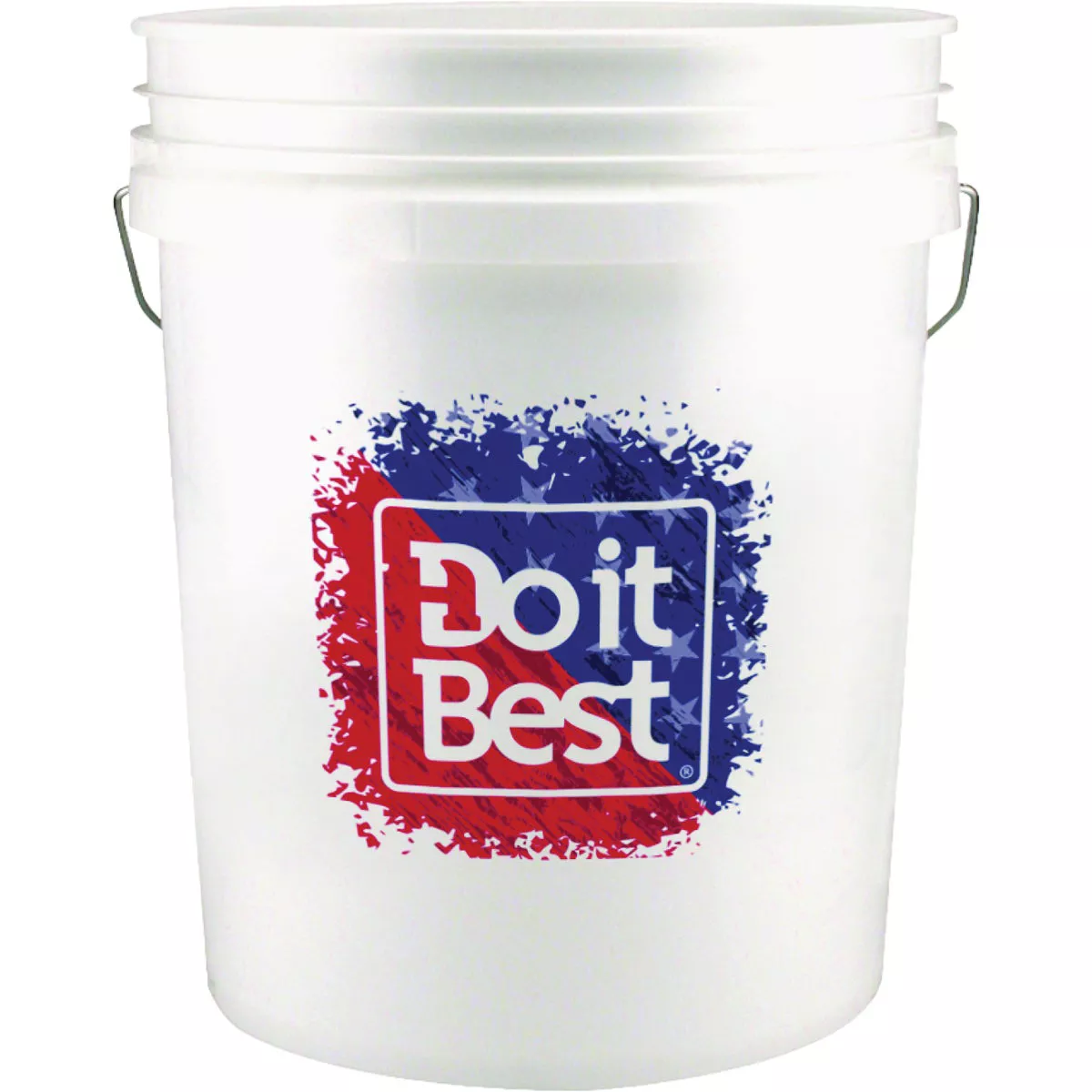 Do it Best 5 Gal. White Patriotic Pail