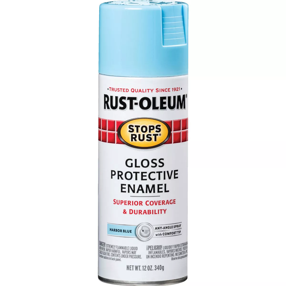 Rust-Oleum Stops Rust Harbor Blue Gloss 12 Oz. Anti-Rust Spray Paint