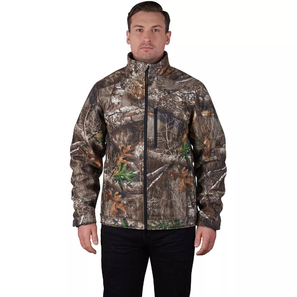 Milwaukee M12 QUIETSHELL Men's Realtree Edge Camouflage Cordless Heated Jacket Kit, 3XL