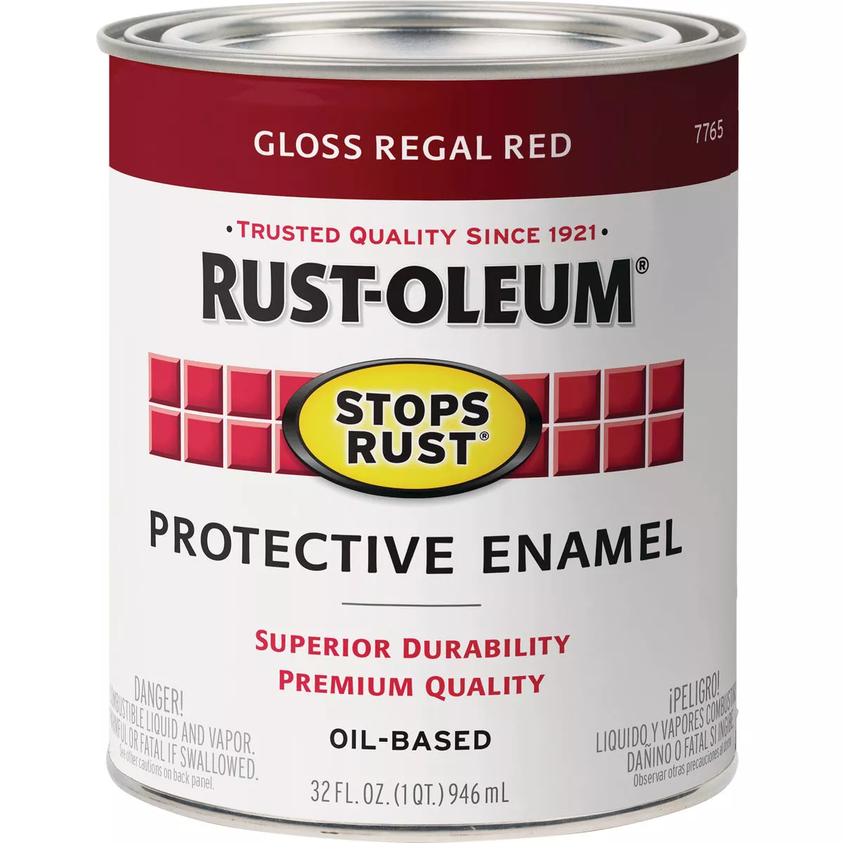 Rust-Oleum Stops Rust Oil Based Gloss Protective Rust Control Enamel, Regal Red, 1 Qt. - photo 2