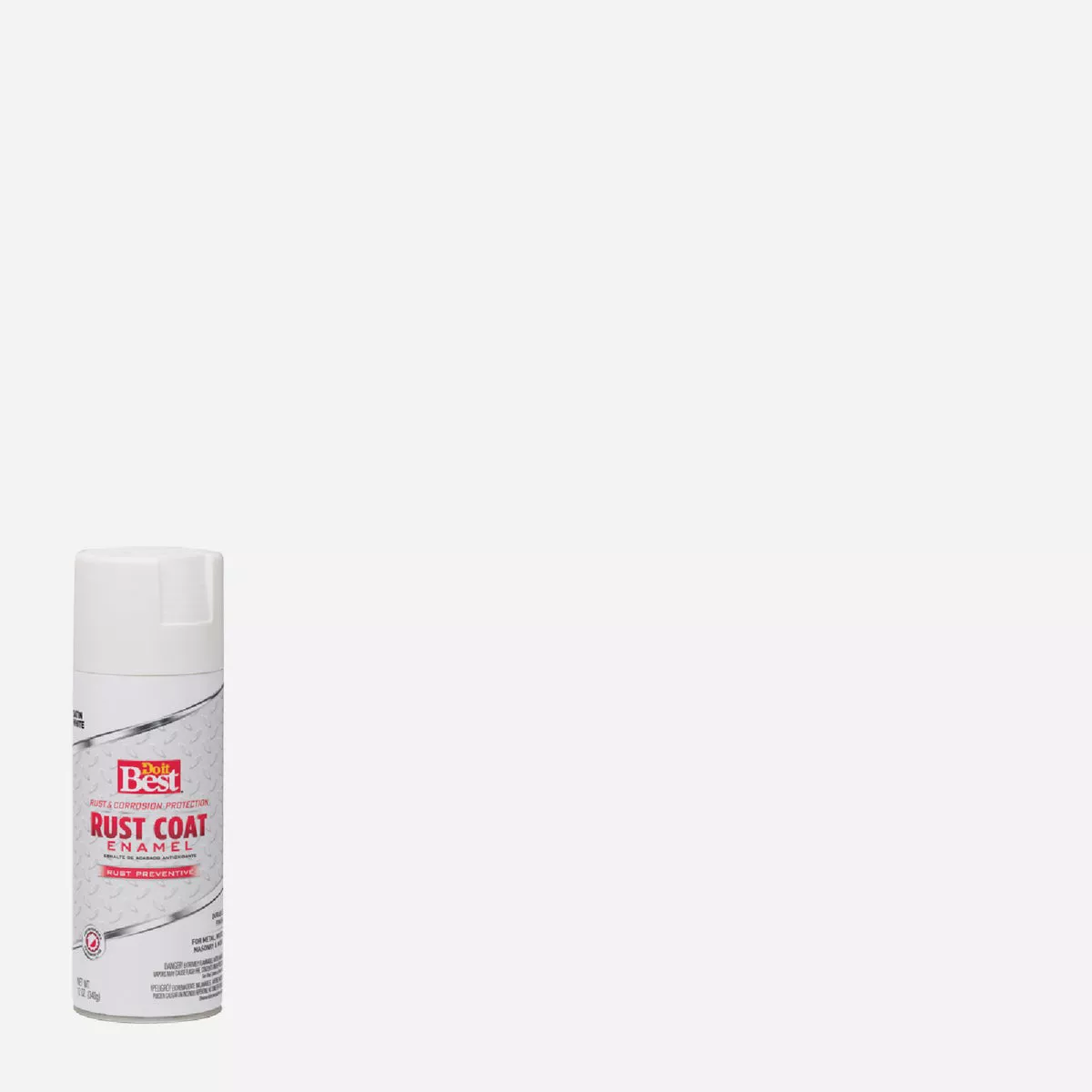 Do it Best Rust Coat Satin White 12 Oz. Anti-Rust Spray Paint