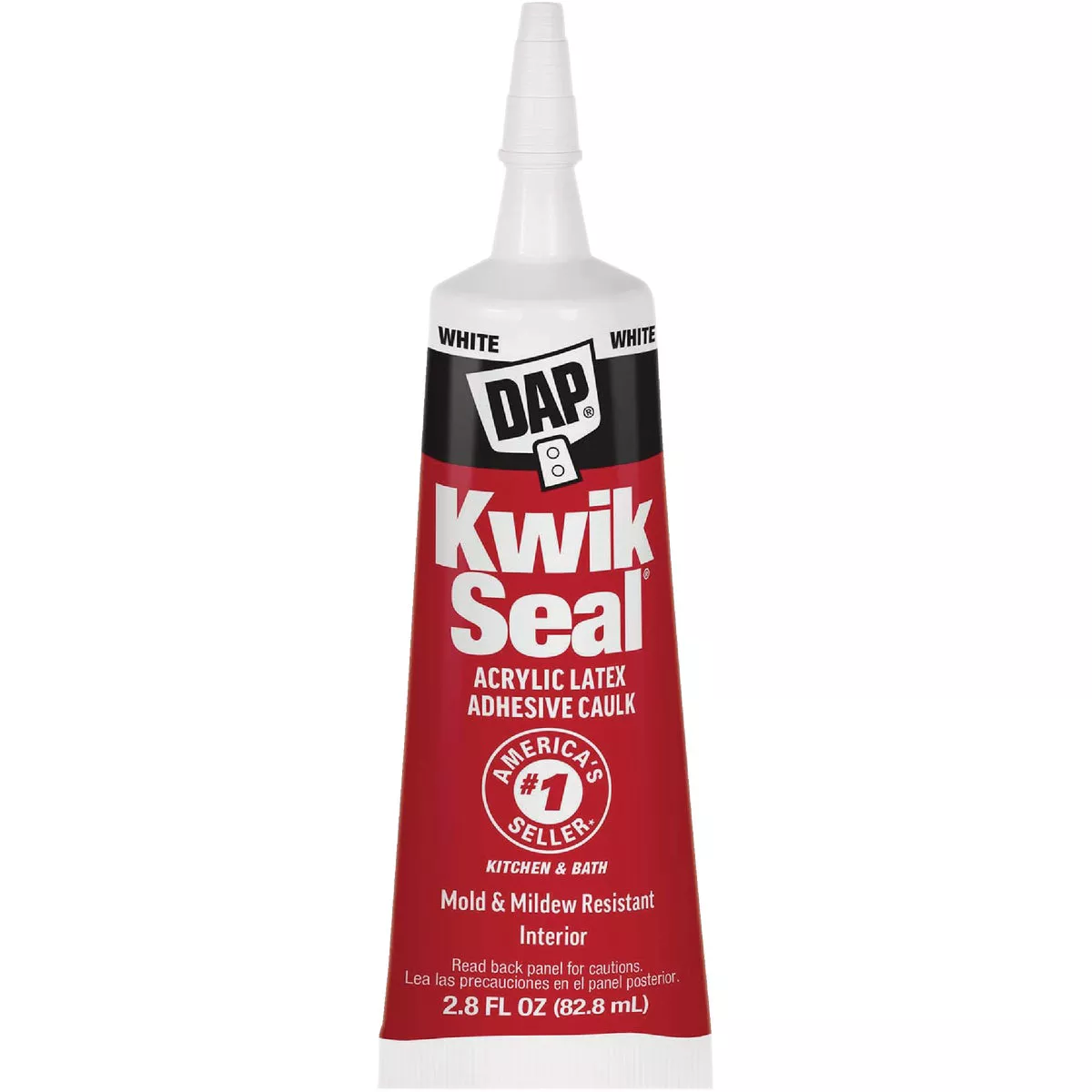 DAP Kwik Seal 2.8 Oz. White Kitchen & Bath Adhesive Caulk - photo 2