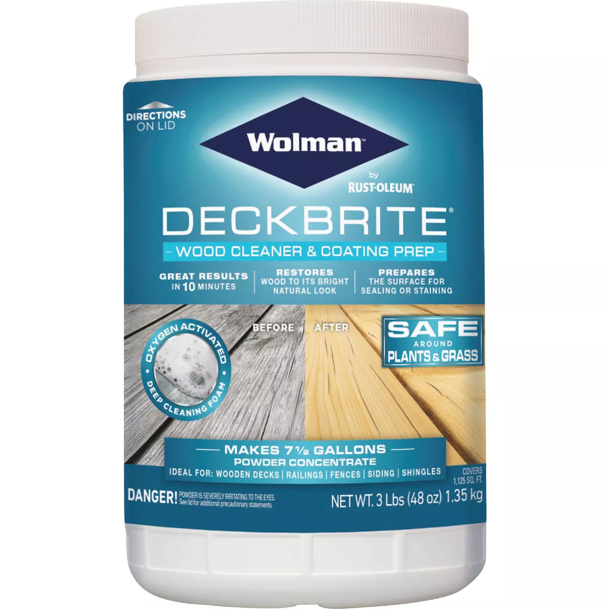Wolman DeckBrite 3 Lb. Wood Cleaner & Coating Prep