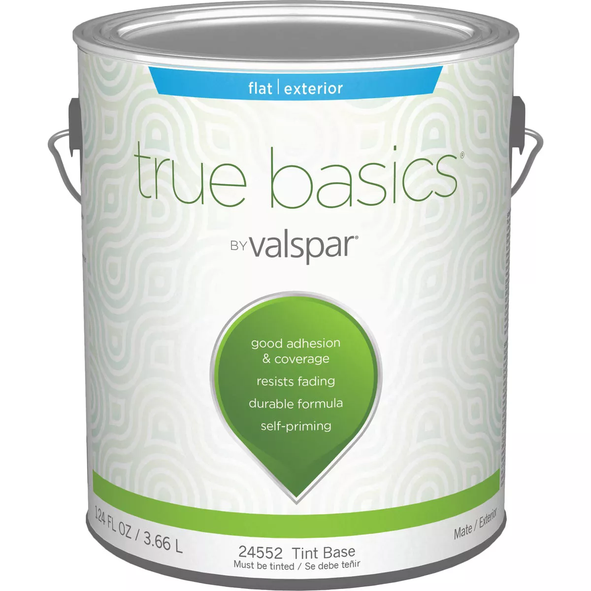 True Basics by Valspar Flat Exterior House Paint, 1 Gal., Tint Base