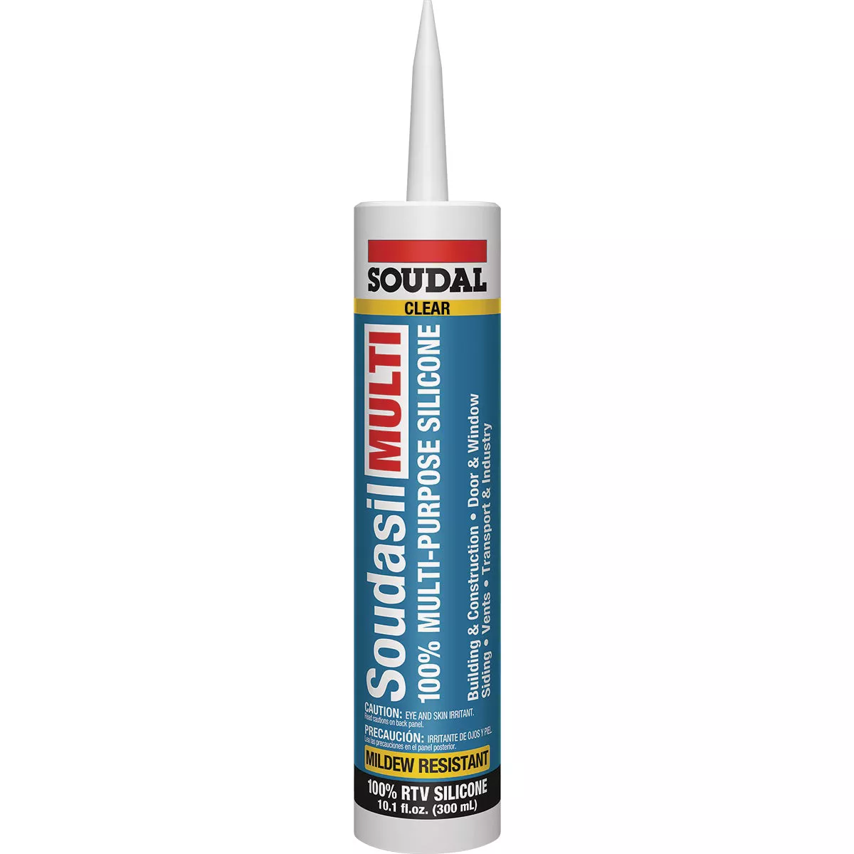 Soudasil 10.1 Oz. Clear 100% Multi-Purpose Silicone Caulk