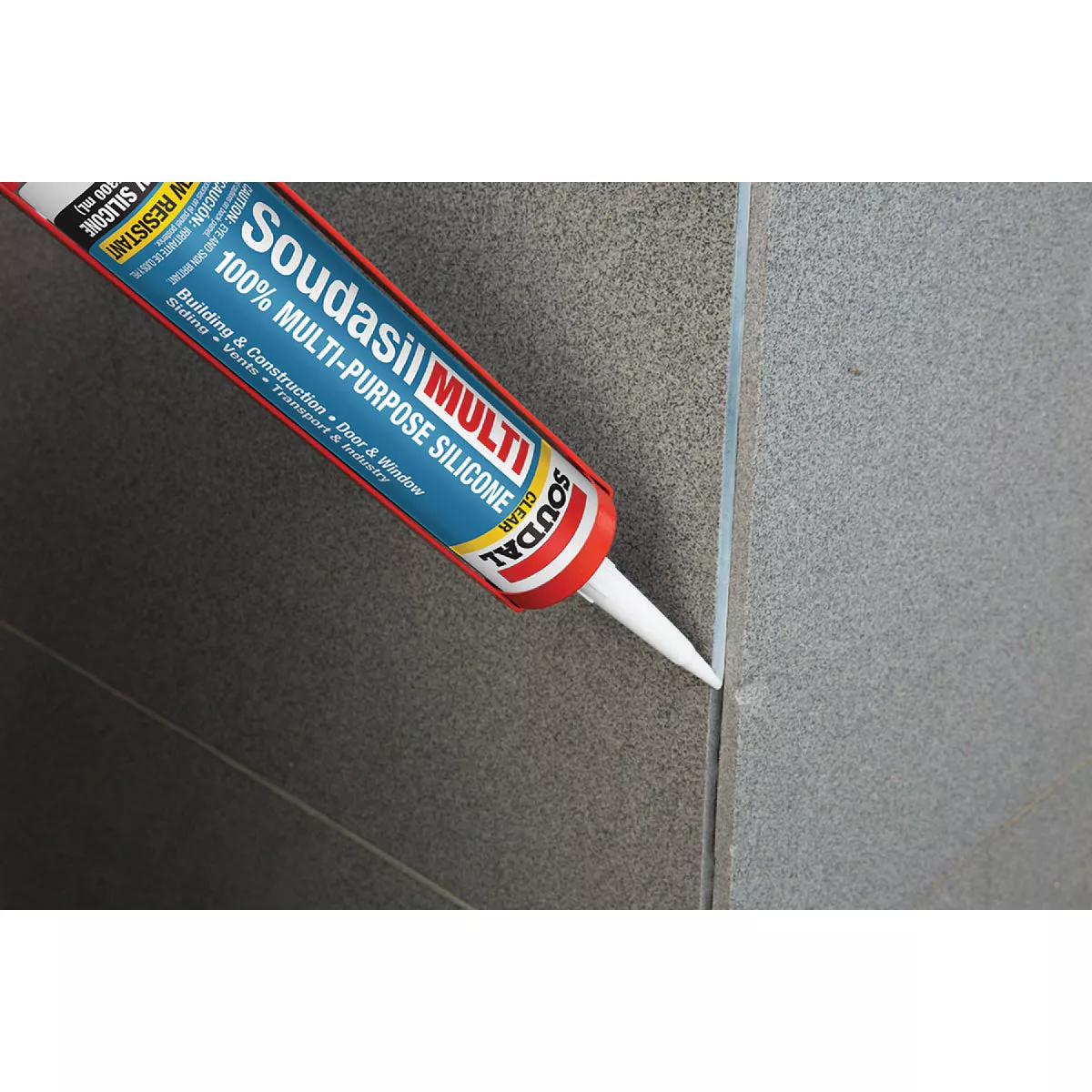 Soudasil 10.1 Oz. Clear 100% Multi-Purpose Silicone Caulk - photo 2