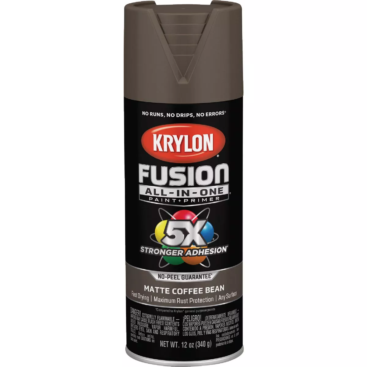 Krylon Fusion All-In-One 12 Oz. Matte Spray Paint, Coffee Bean