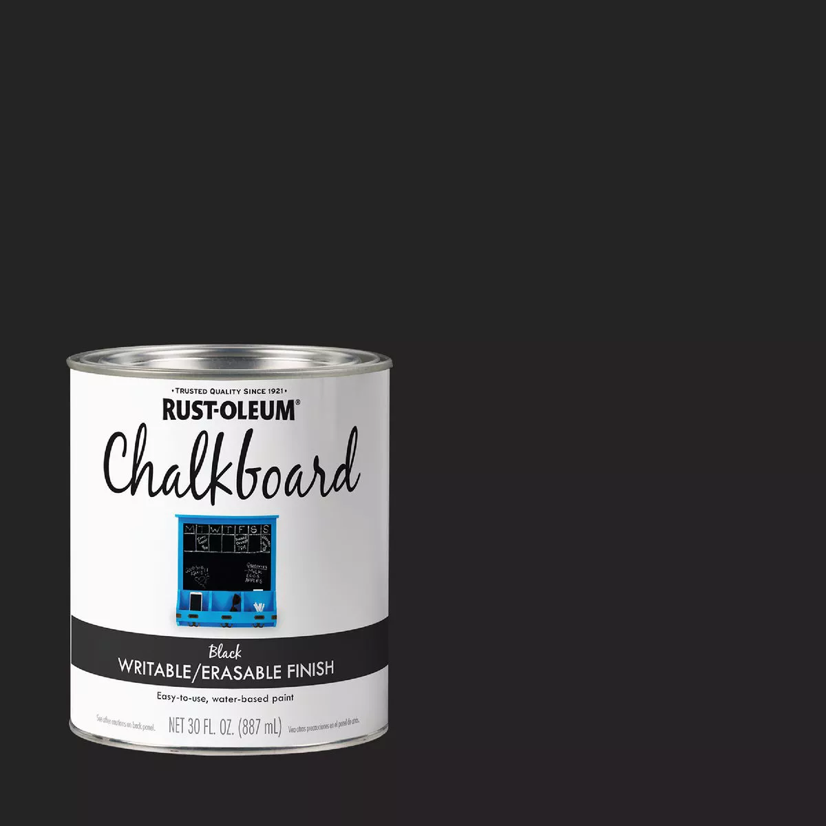 Rust-Oleum Black Quart Flat Chalk Board Paint