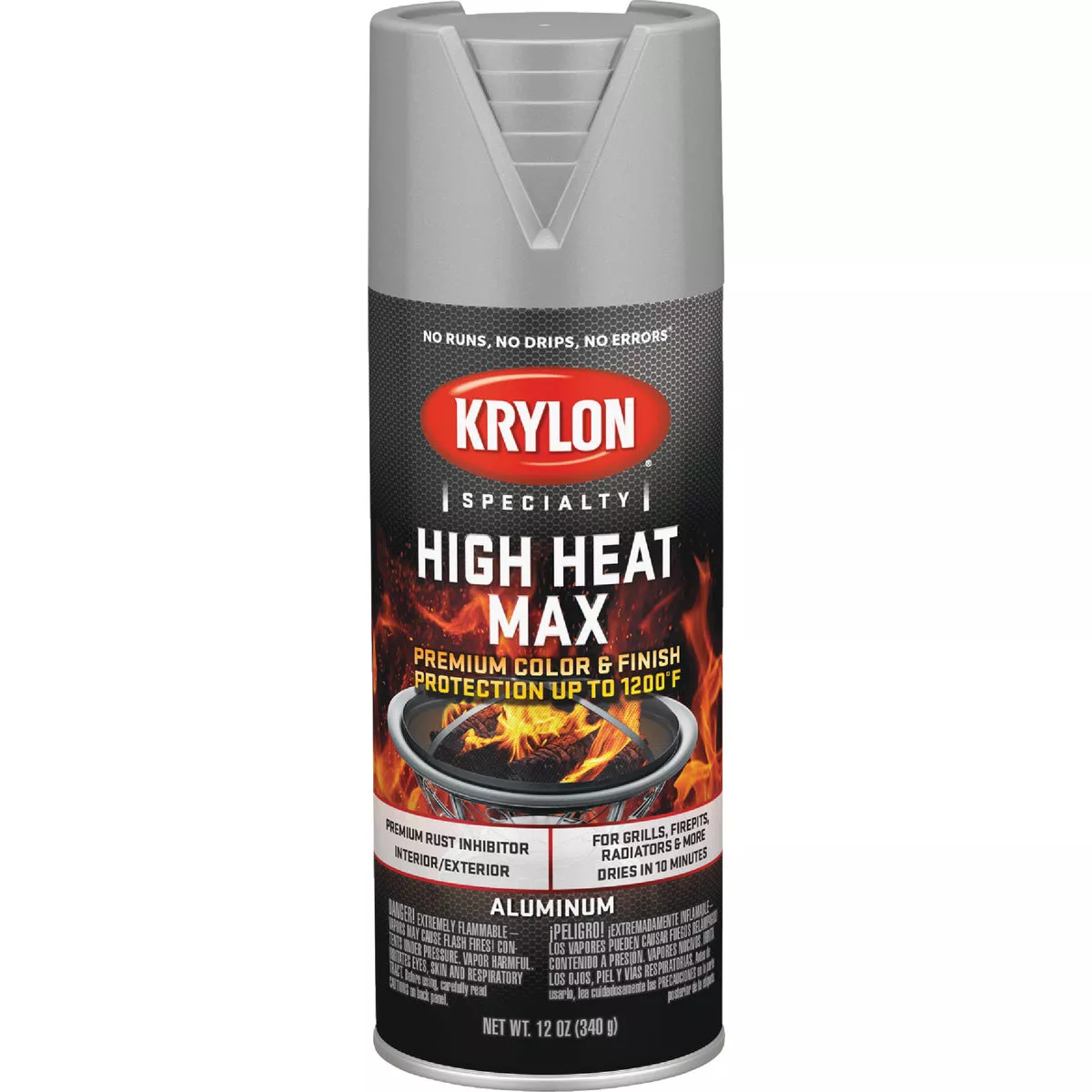 Krylon Max 12 Oz. Aluminum High Heat Spray Paint