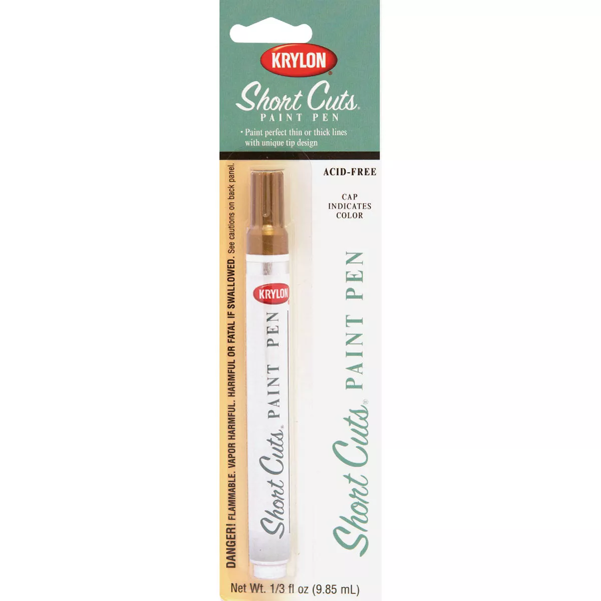 Krylon Short Cuts 1/3 Fl Oz Gold Leaf Gloss Paint Pen