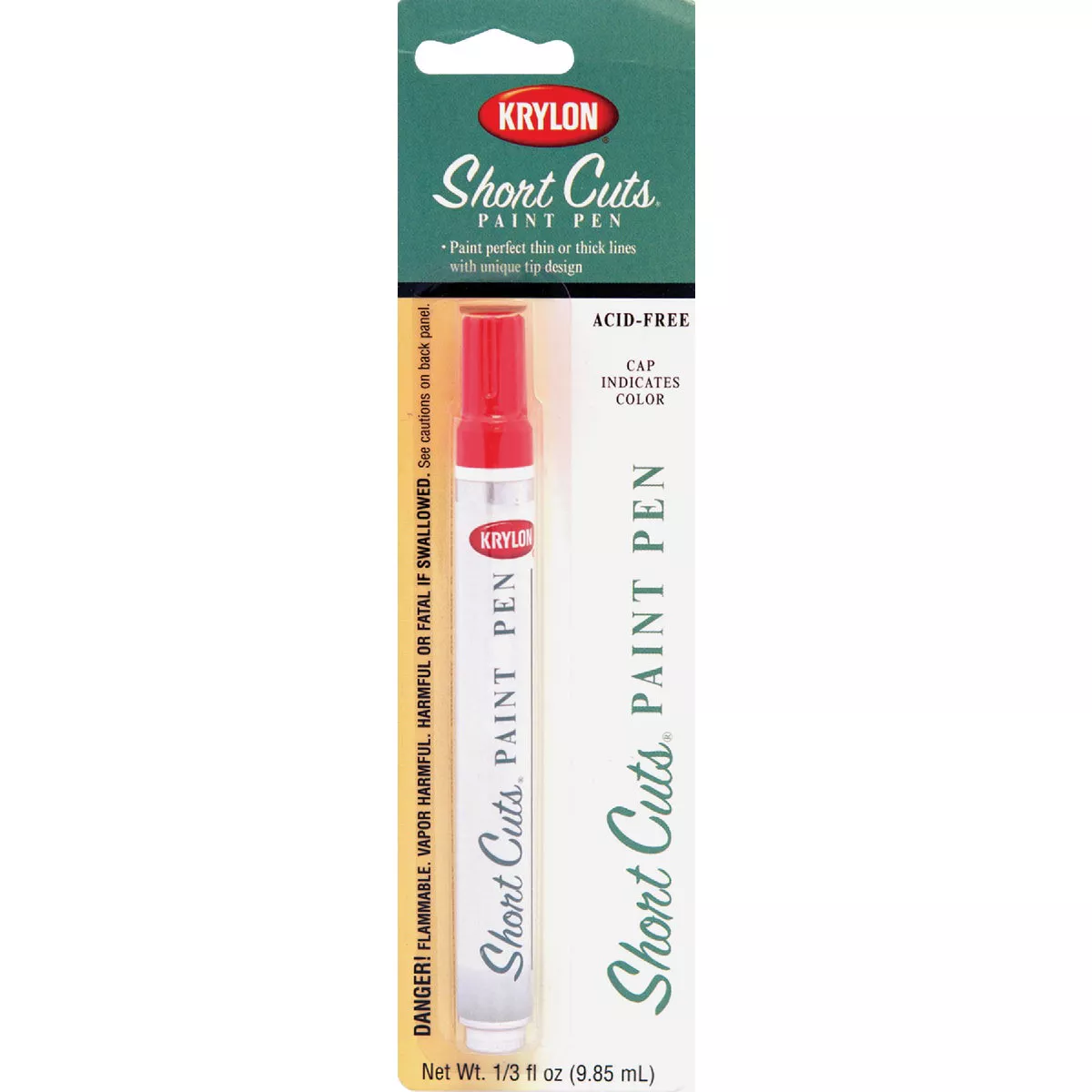 Krylon Short Cuts 1/3 Fl Oz Glow Orange Gloss Paint Pen - photo 2