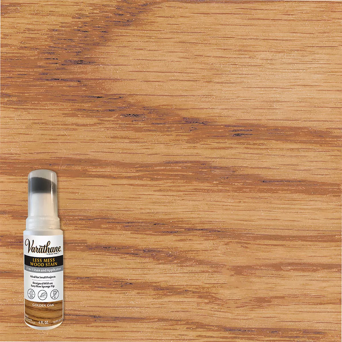 Varathane Less Mess Golden Oak Water-Based Interior Wood Stain, 4 Oz. - photo 2