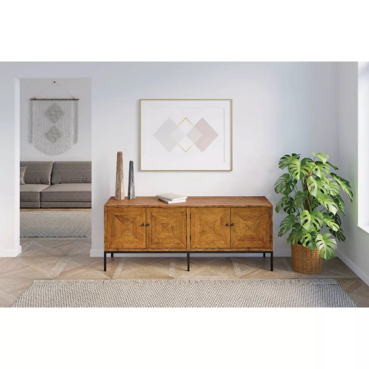 Varathane Fast Dry Spring Oak Urethane Modified Alkyd Interior Wood Stain, 1/2 Pt. - photo 2