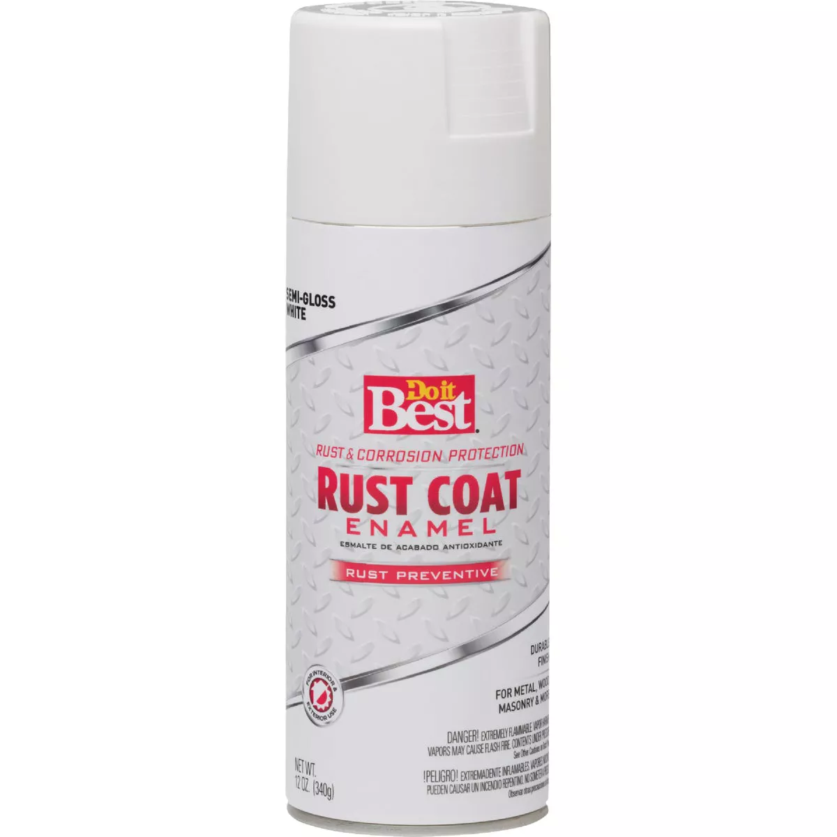 Do it Best Rust Coat Gloss Semi-Gloss White 12 Oz. Anti-Rust Spray Paint - photo 2