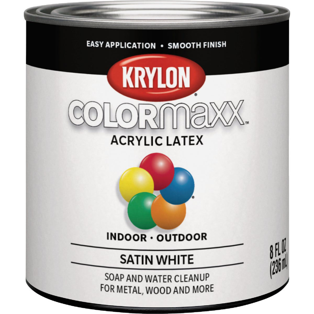 Peinture en aérosol COLORMAXX 340g satinée - Blanc Krylon