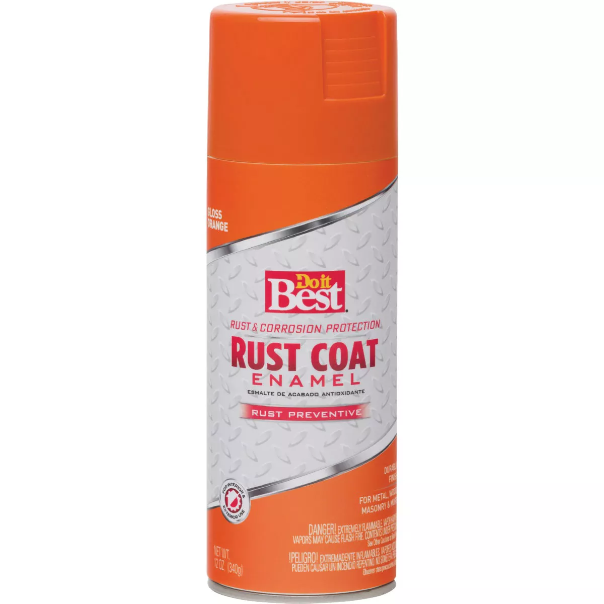 Do it Best Rust Coat Gloss Orange 12 Oz. Anti-Rust Spray Paint - photo 2