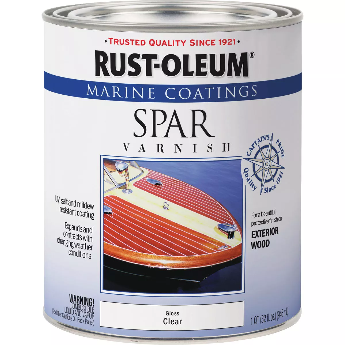 Rust-Oleum 1 Qt. Gloss Marine Spar Exterior Varnish