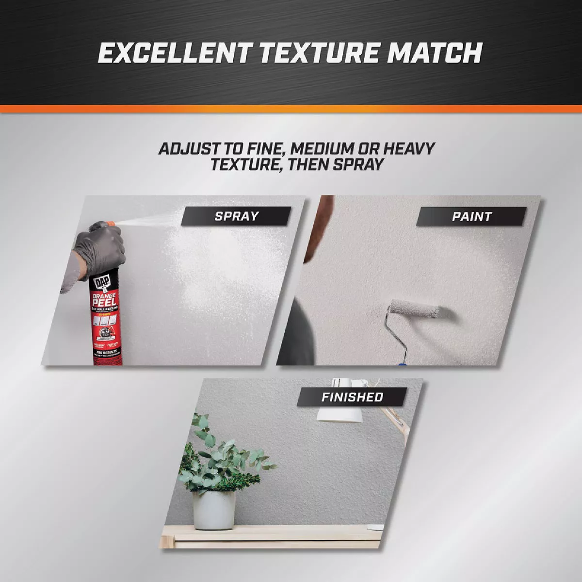Dap 25 Oz. 2-In-1 Orange Peel Oil Base Spray Texture with AimTech - photo 6