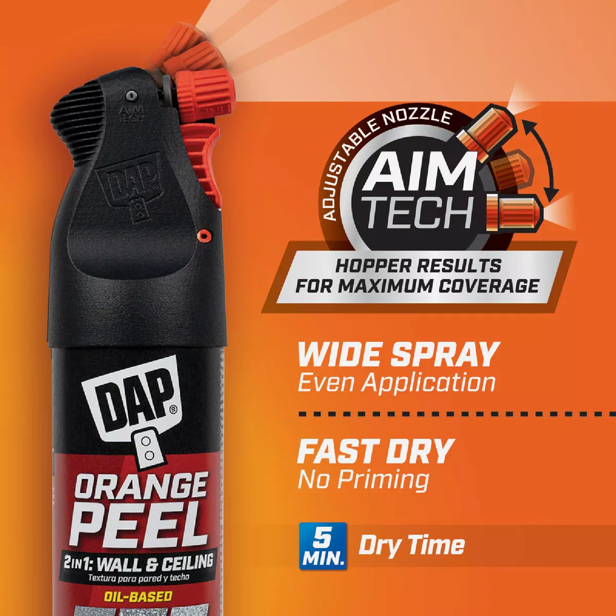 Dap 25 Oz. 2-In-1 Orange Peel Oil Base Spray Texture with AimTech - photo 3