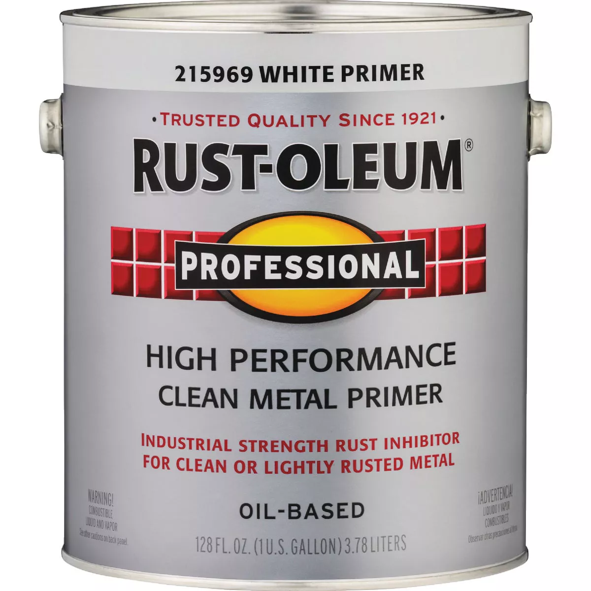 Rust-Oleum Professional Oil-Based Flat VOC Formula Metal Primer, White, 1 Gal. - photo 2