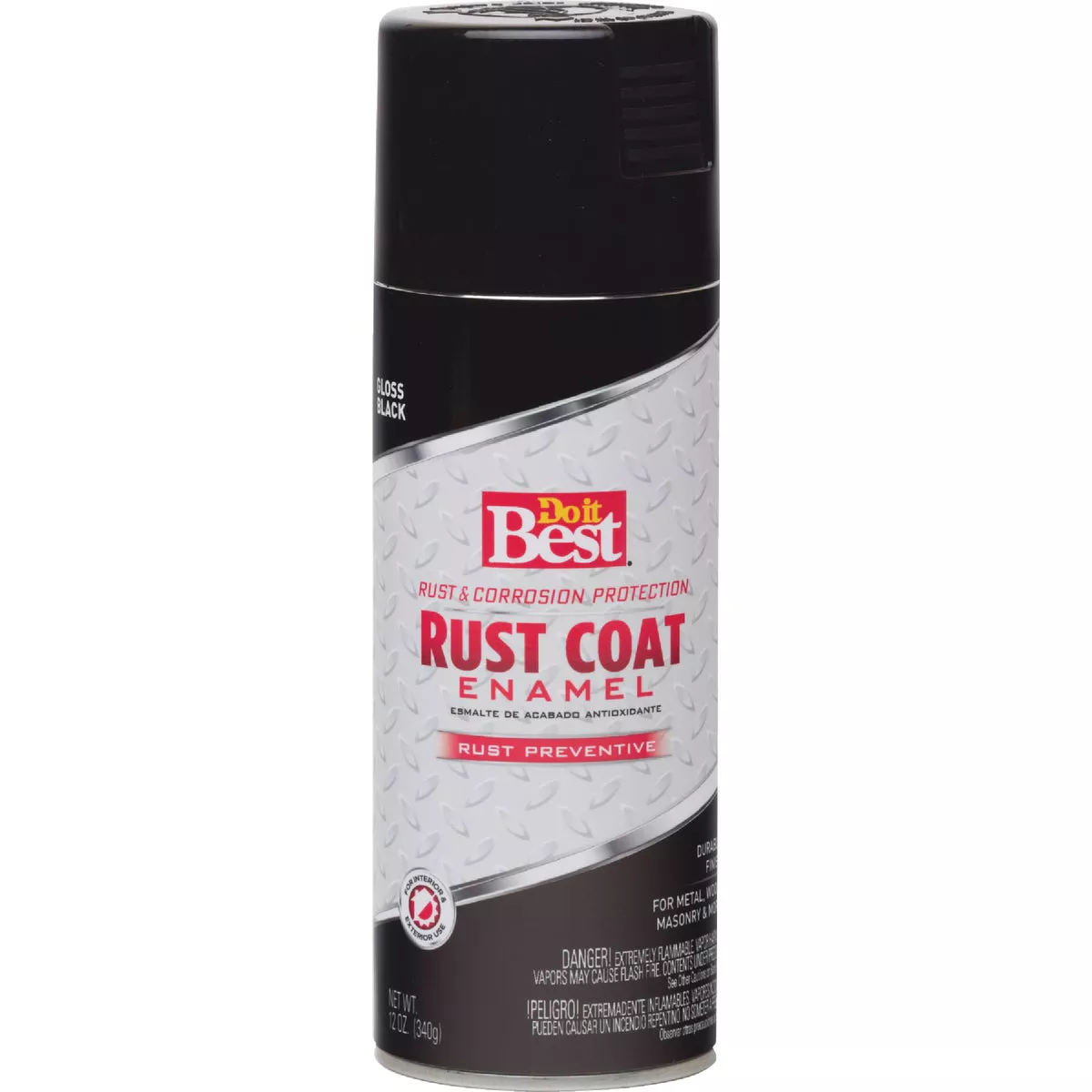 Do it Best Rust Coat Gloss Black 12 Oz. Anti-Rust Spray Paint - photo 2