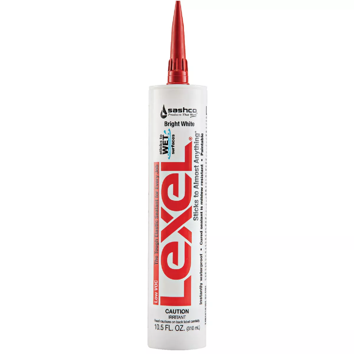Sashco Lexel 10.5 Oz. VOC Caulk Polymer Sealant, Bright White