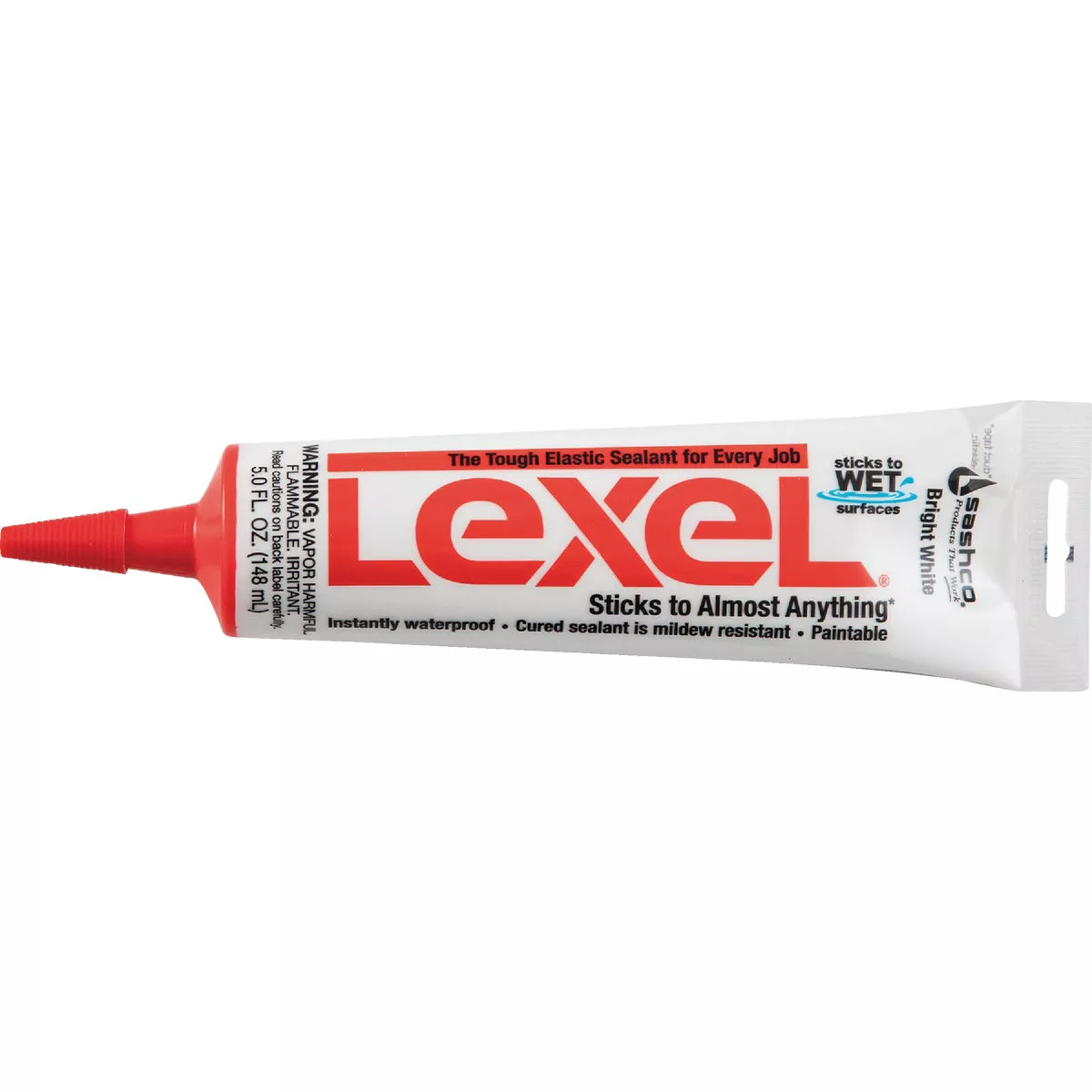 Sashco Lexel 5 Oz. VOC Caulk Polymer Sealant, Bright White