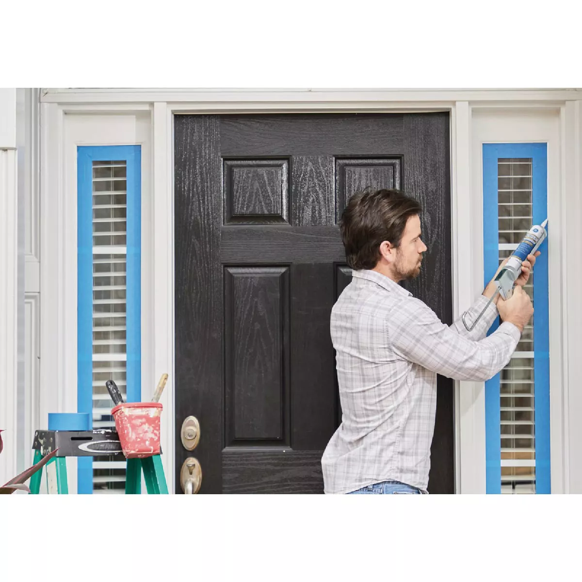 GE Siliconized Acrylic Advanced Window & Door Sealant, White, 10 Oz. Cartridge - photo 2