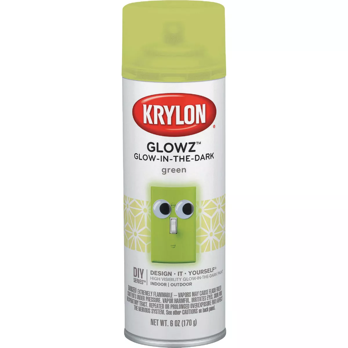 Krylon Glowz 6 Oz. Green Glow-In-The-Dark Spray Paint
