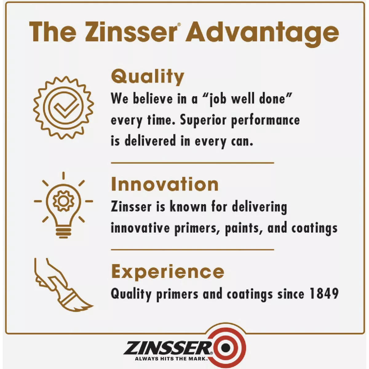 Zinsser Cover Stain Classic Oil-Based 100 Low VOC Interior/Exterior Primer, Flat White, 1 Gal. - photo 7