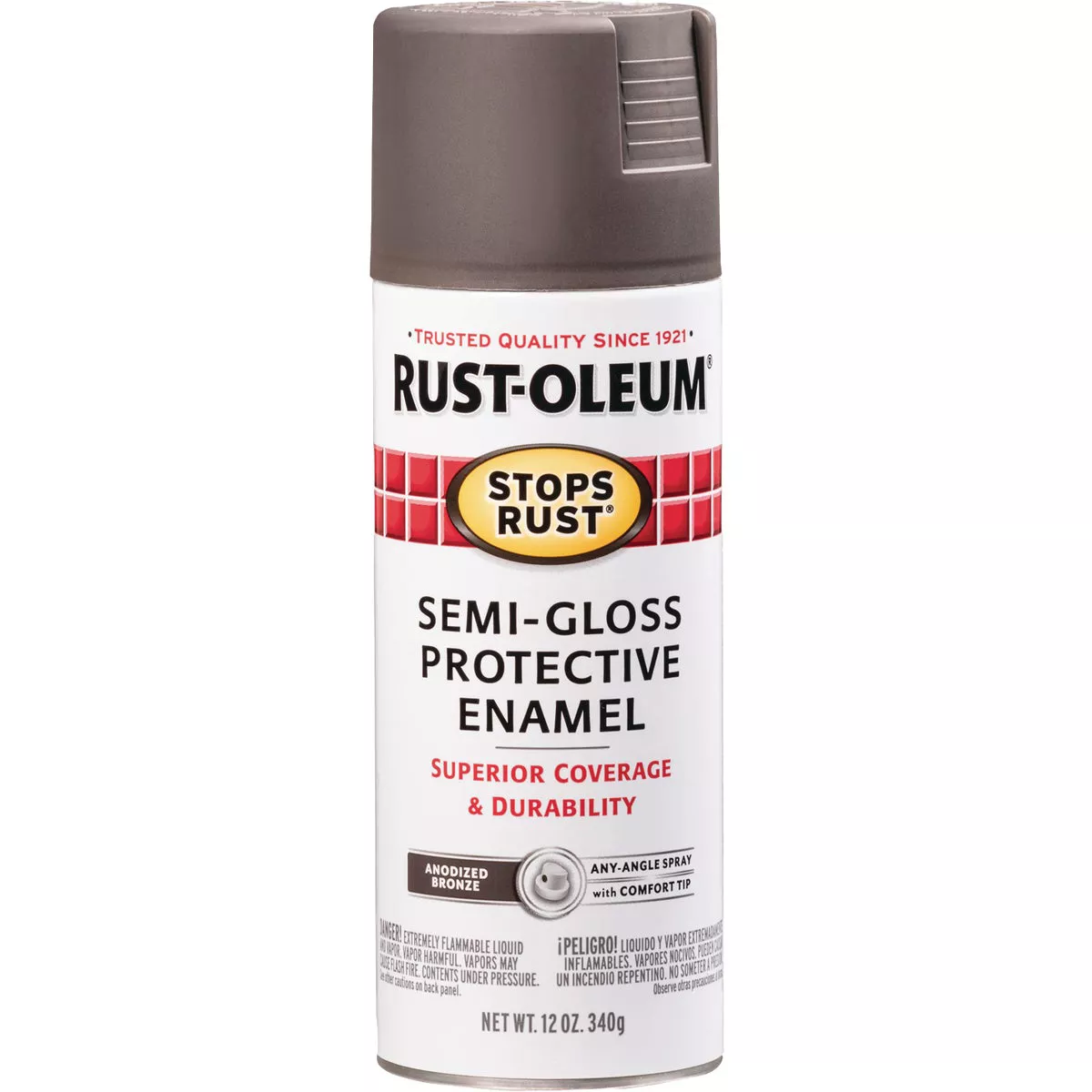 Rust-Oleum Stops Rust Semi-Gloss Anodized Bronze 12 Oz. Anti-Rust Spray Paint - photo 7
