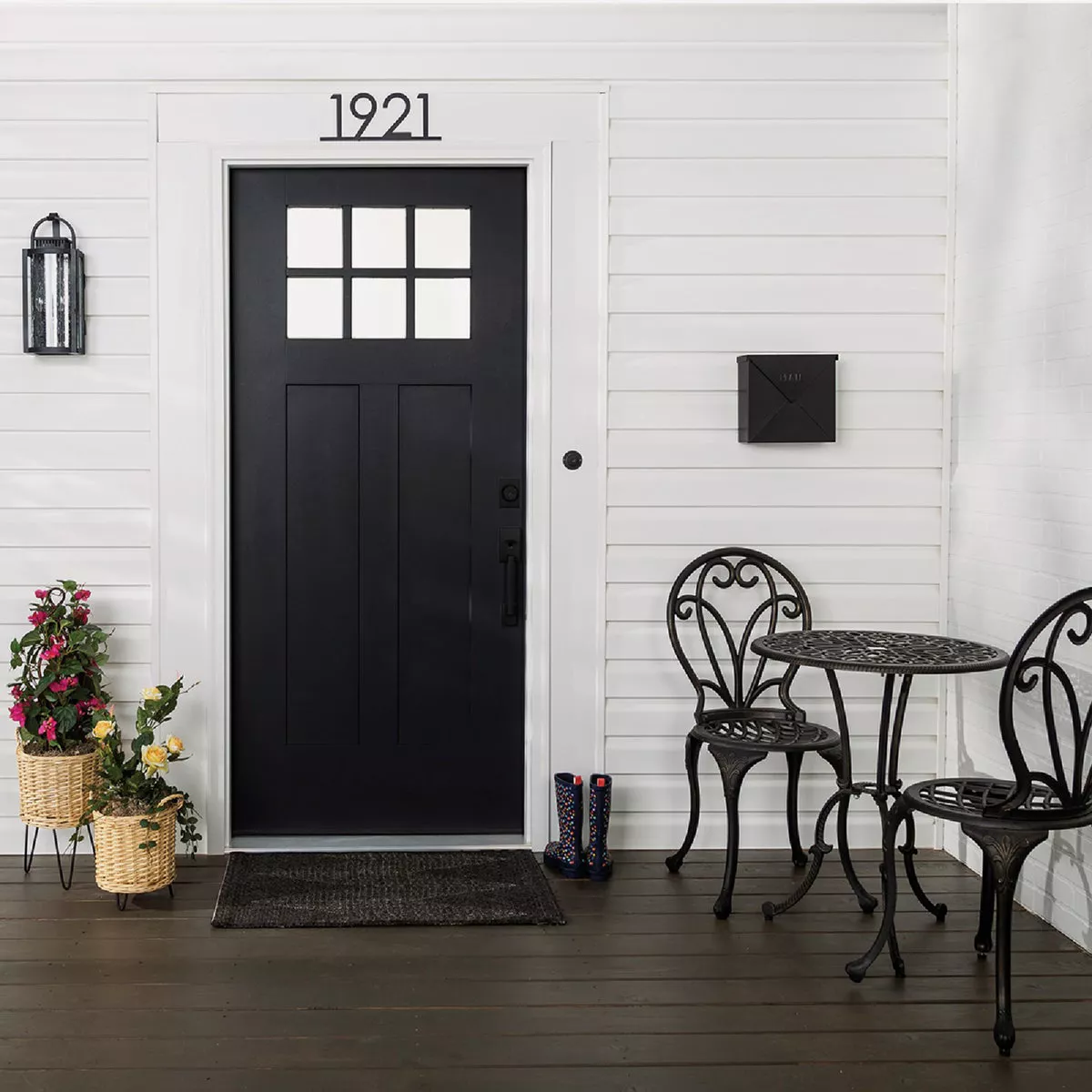 Rust-Oleum Stops Rust 1 Qt. Satin Black Door and Trim Paint - photo 4