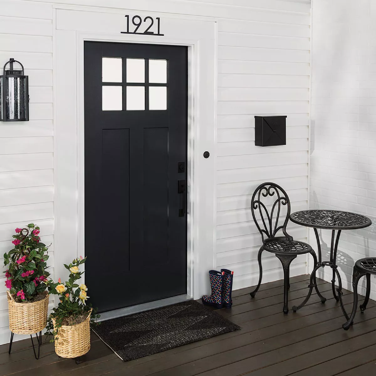 Rust-Oleum Stops Rust 1 Qt. Satin Black Door and Trim Paint - photo 6