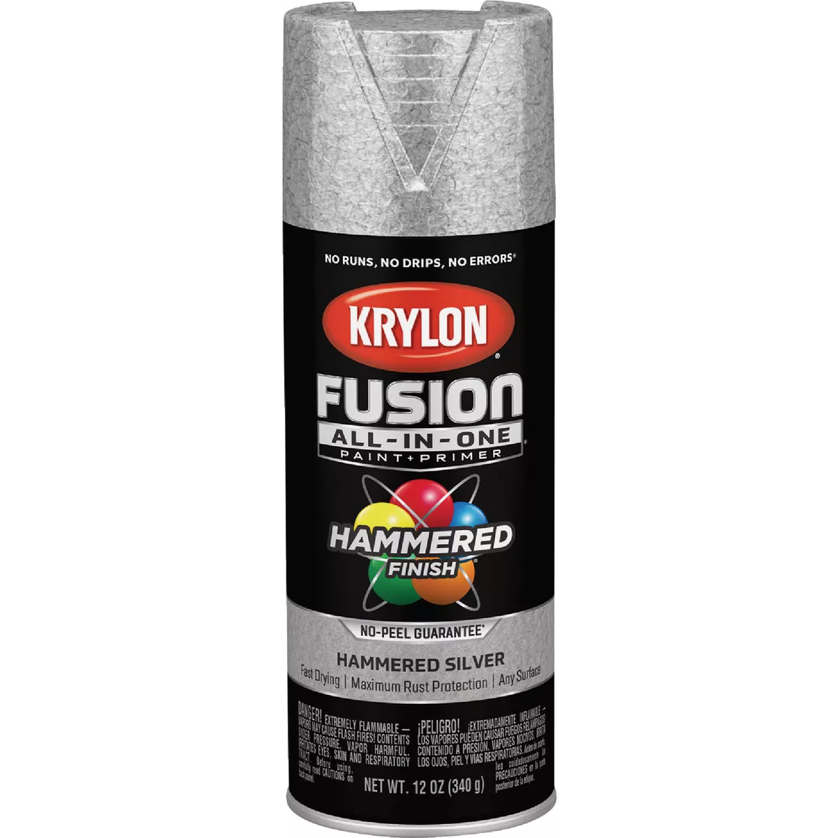 Krylon Fusion All-In-One 12 Oz. Hammered Spray Paint, Silver