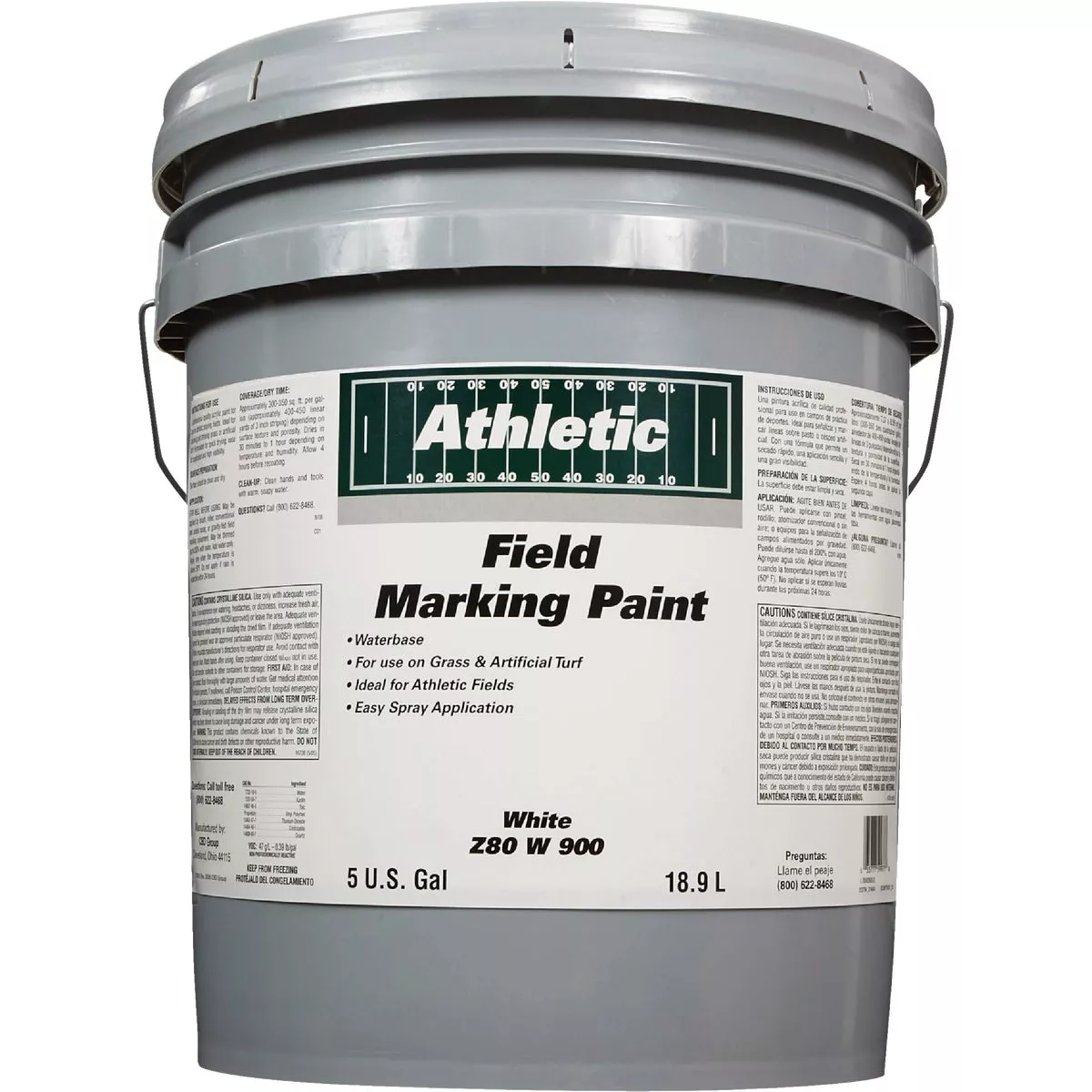 Field Marking Paint White 5 Gal. Acrylic Flat Field Marking Paint - photo 2