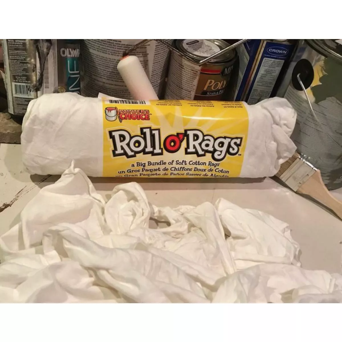 Painter's Choice Roll O' Rags 1 Lb. Cotton Rags - photo 3