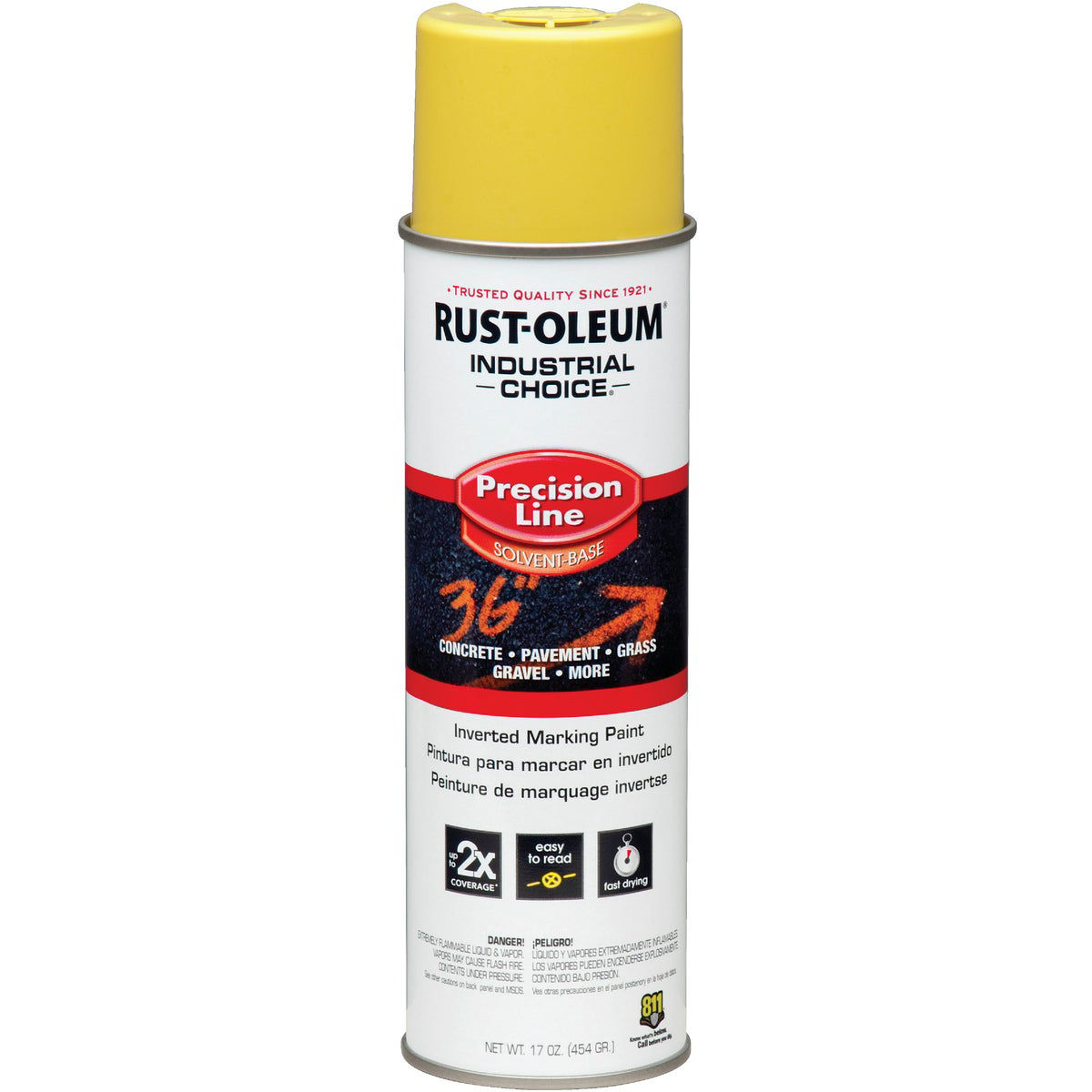 Do it Best Hi-Visibility Yellow 17 Oz. Inverted Marking Spray Paint