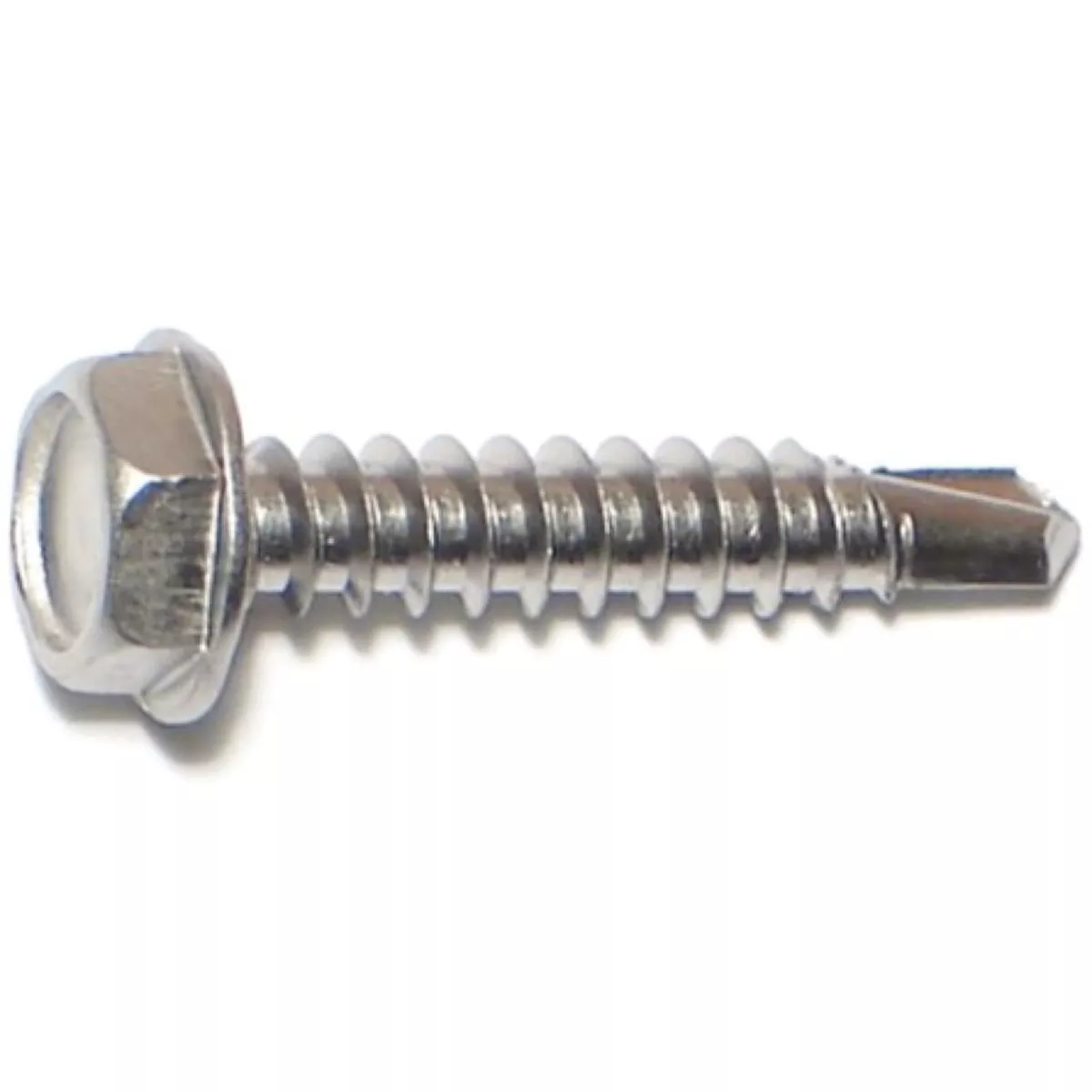 Midwest Fastener #10-16 x 1 In. 410 Stainless Steel Hex Washer Head Self-Drilling Screws