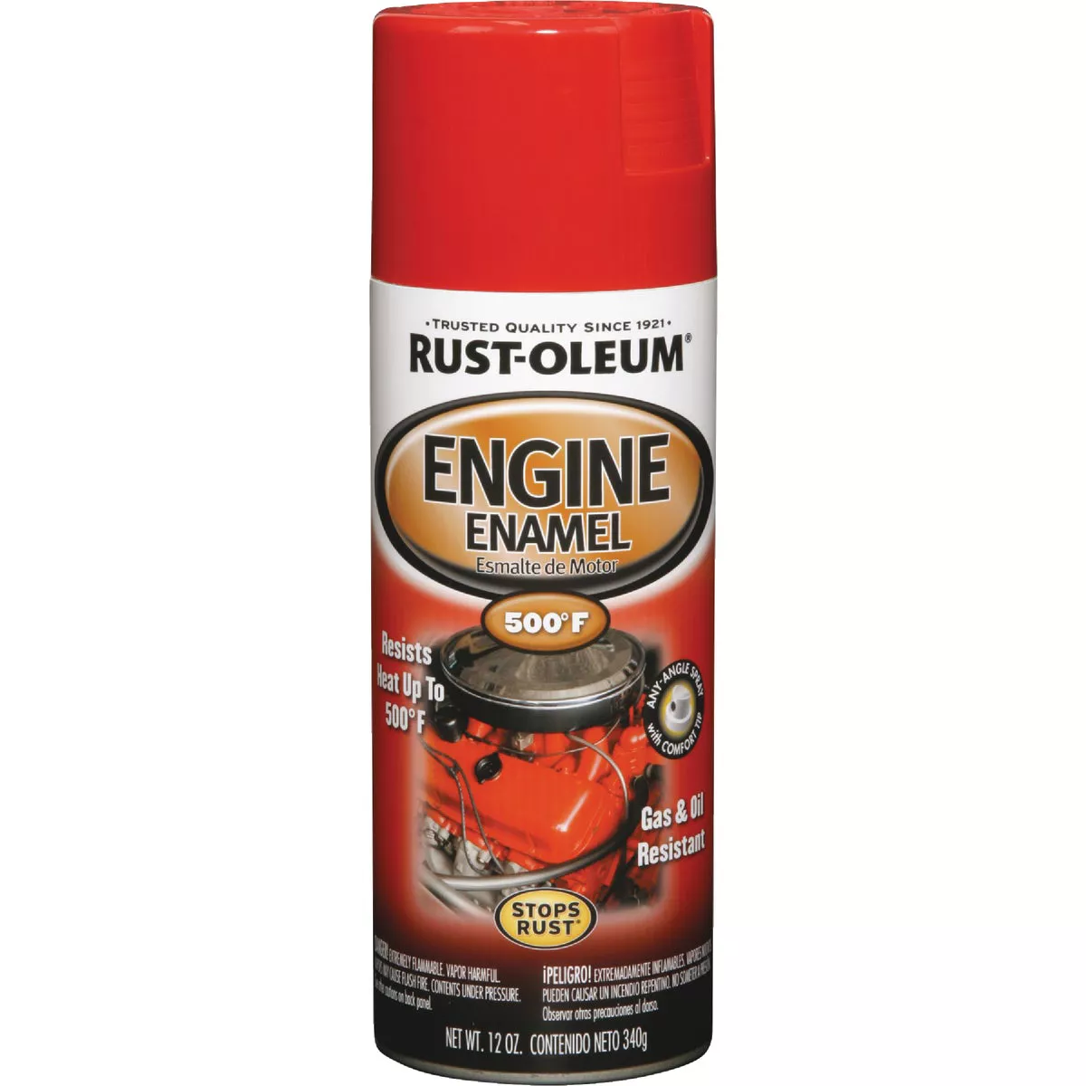 Rust-Oleum Stops Rust 12 Oz. Gloss Ford Red Engine Enamel Spray Paint ...