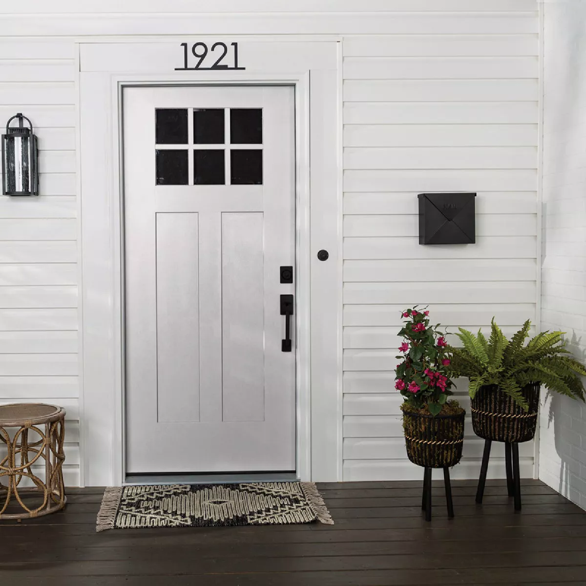 Rust-Oleum Stops Rust 1 Qt. Satin White Door and Trim Paint - photo 4