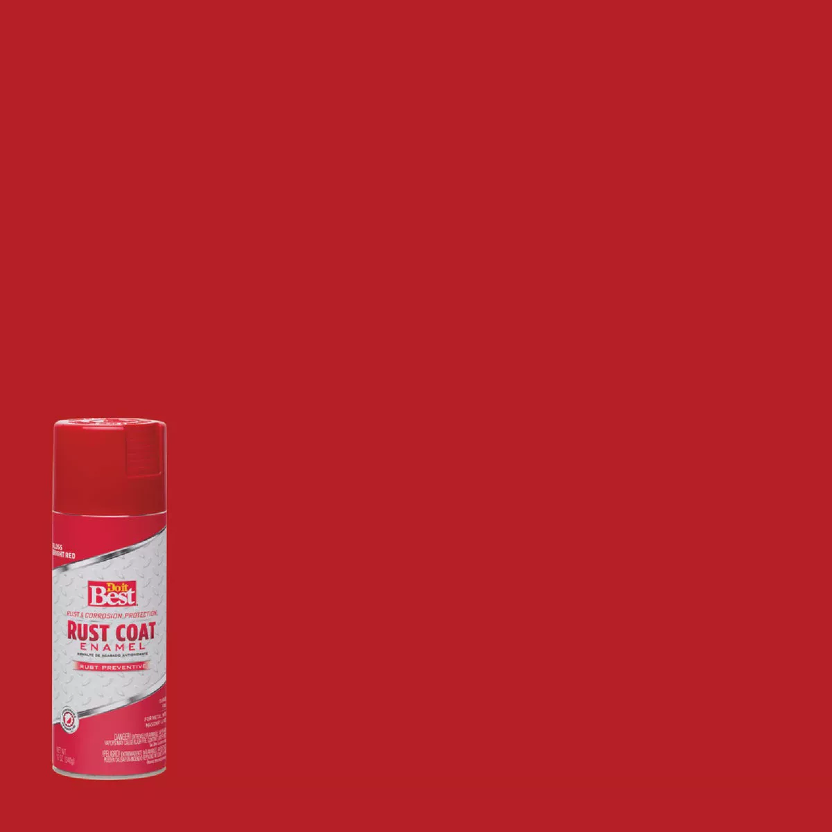 Do it Best Rust Coat Gloss Bright Red 12 Oz. Anti-Rust Spray Paint