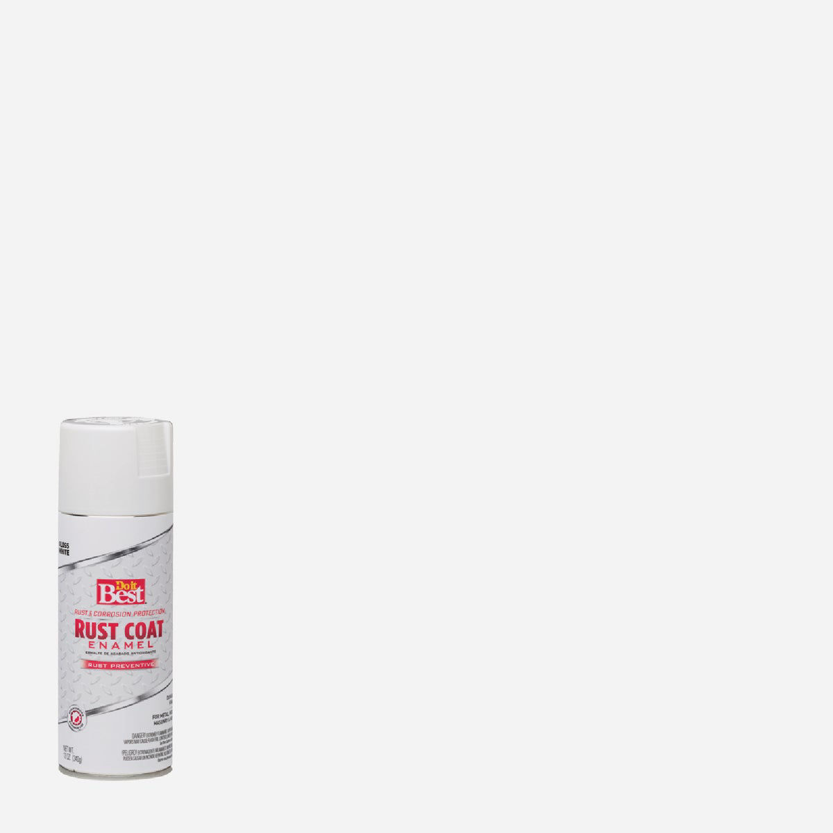 Do it Best Rust Coat Enamel Gloss White 12 Oz. AntiRust Spray Paint