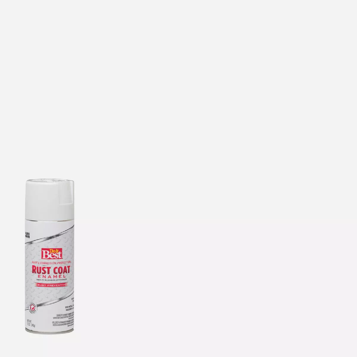 Do it Best Rust Coat Enamel Gloss White 12 Oz. Anti-Rust Spray Paint
