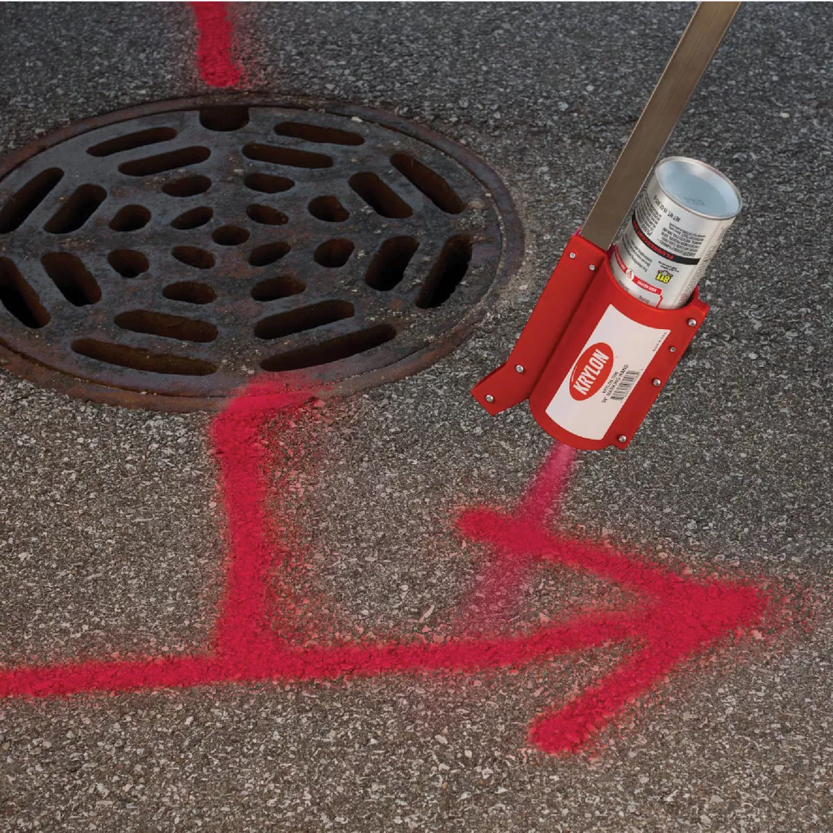 Krylon Mark-It 732408 Industrial WB Fluorescent Red Inverted Marking Paint - photo 4