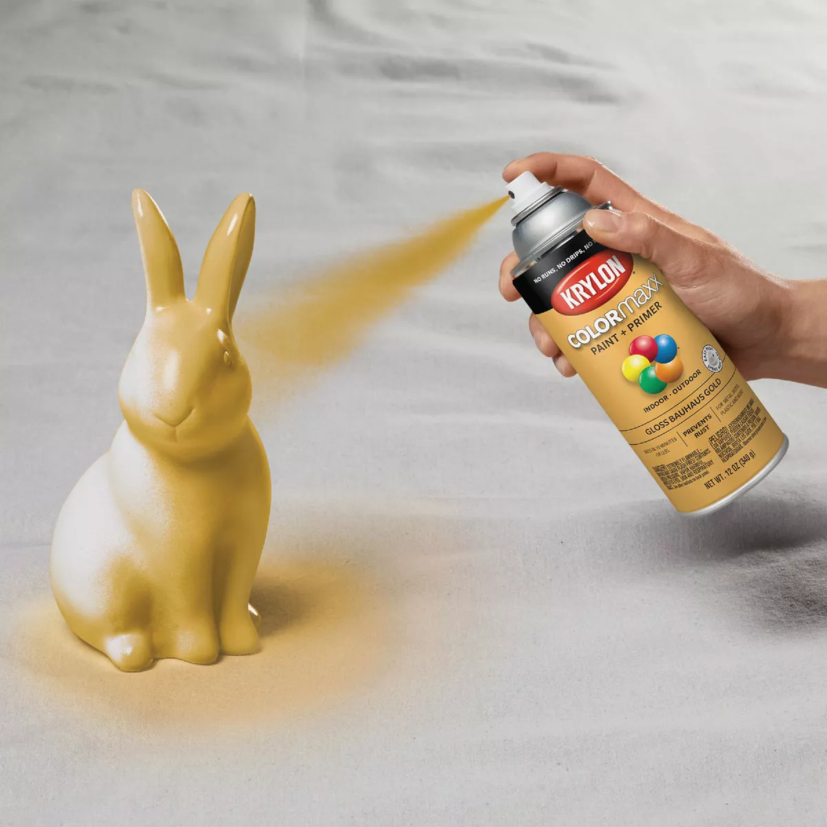 Krylon ColorMaxx 12 Oz. Gloss Spray Paint, Bauhaus Gold - photo 3