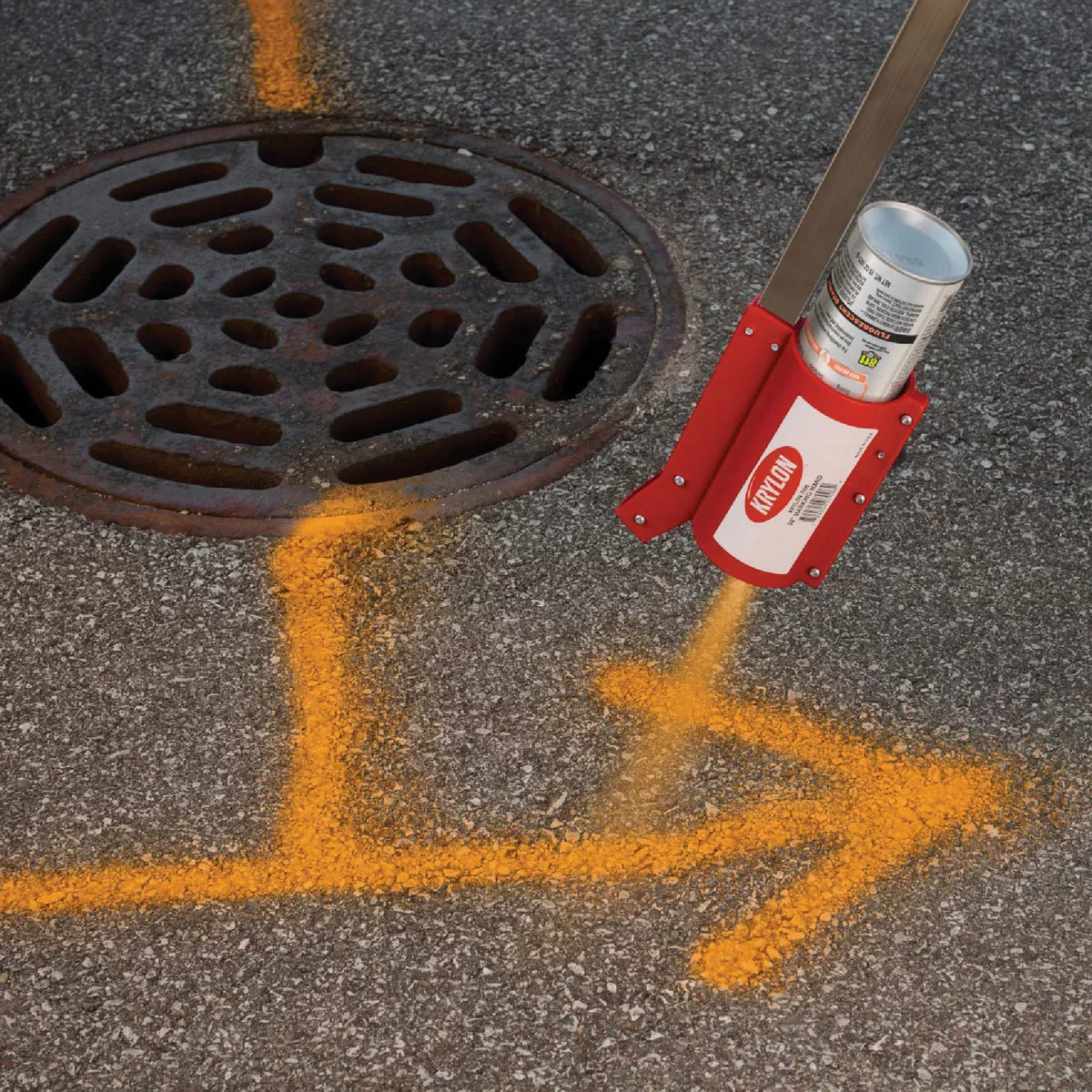 Krylon Mark-It 732008 Industrial WB Fluorescent Orange Inverted Marking Paint - photo 4