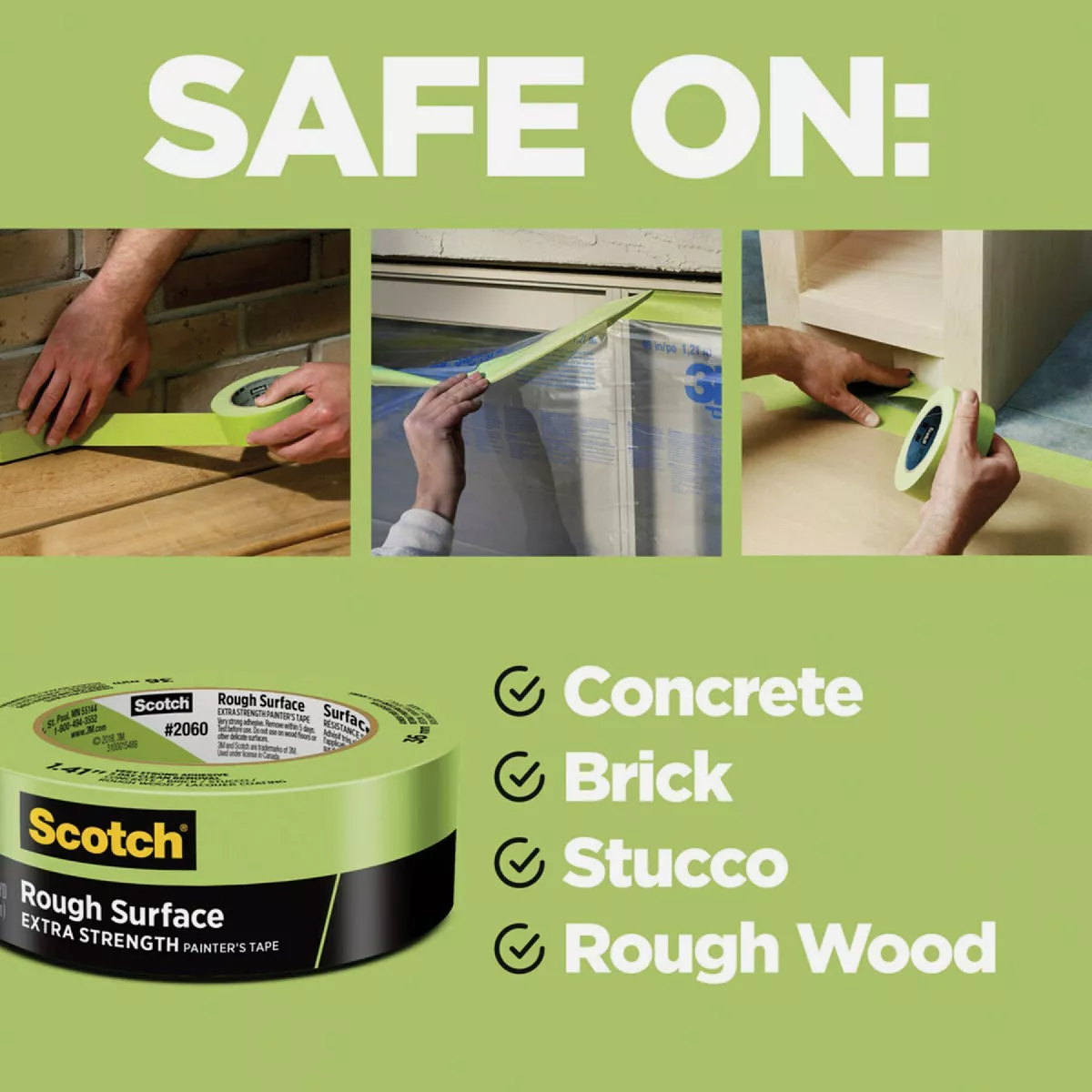 Scotch 1.88 In. x 60.1 Yd. Rough Surface Painter's Tape - photo 2
