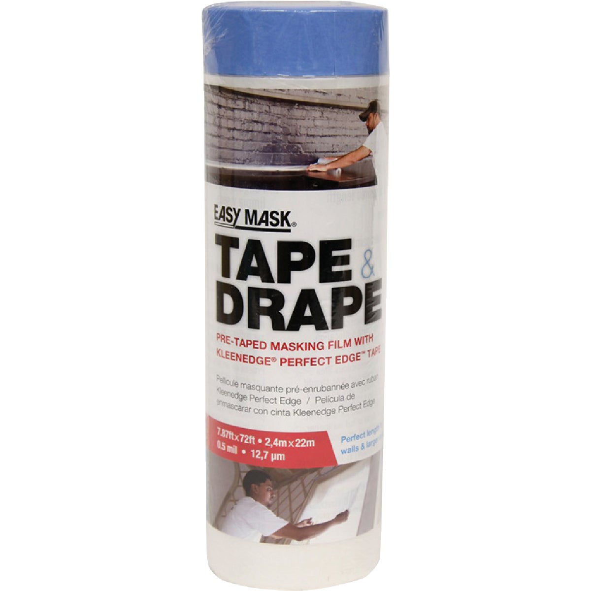 Trimaco Easy Mask 2.4m x 22m Tape & Drape with PerfectEdge Tape Do it