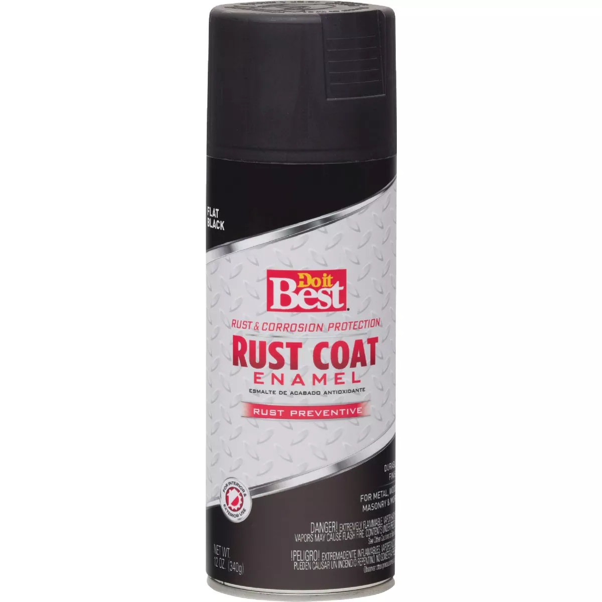 Do it Best Rust Coat Flat Black 12 Oz. Anti-Rust Spray Paint - photo 2
